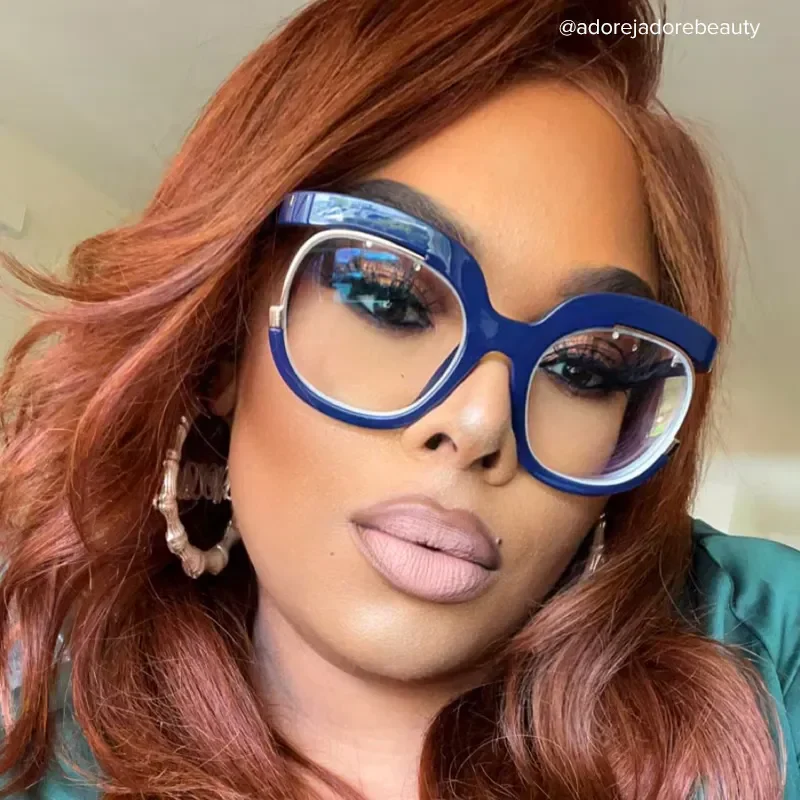 Carmine Dark-Blue Glasses 7