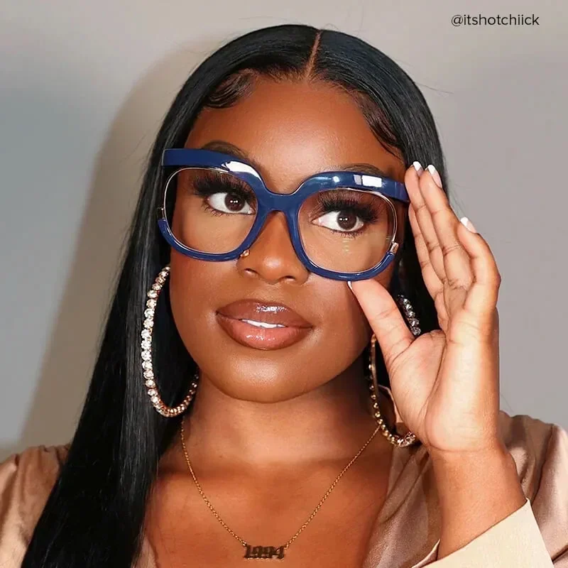 Carmine Dark-Blue Glasses 8