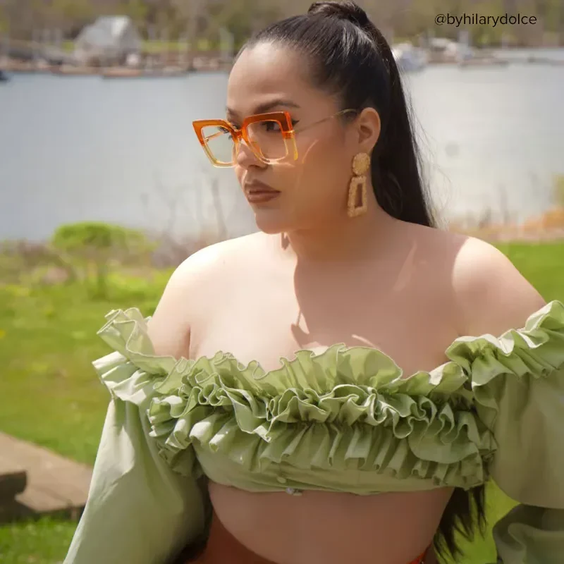 Vernetta Orange Glasses 8