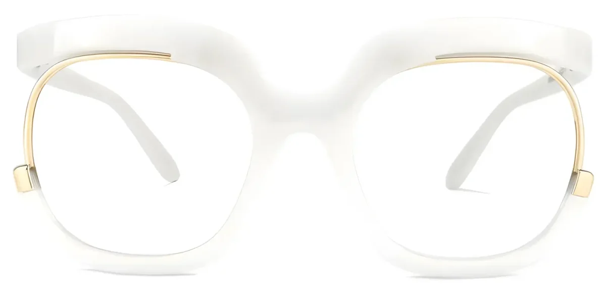 Carmine White Glasses 0