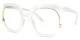 Carmine White Glasses 1