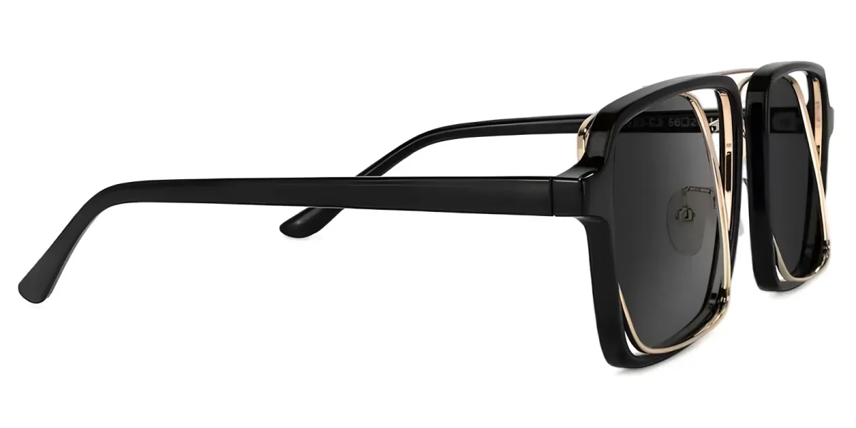 Unicorn Black-Gold-T Glasses 2