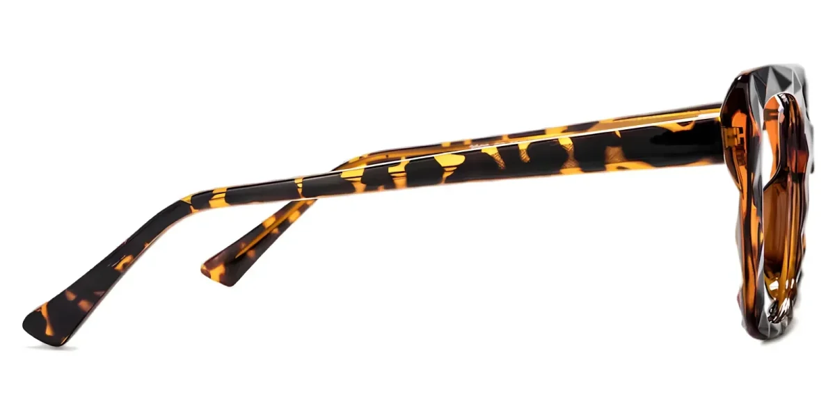 Marguerite Yellow-Tortoise Glasses 2