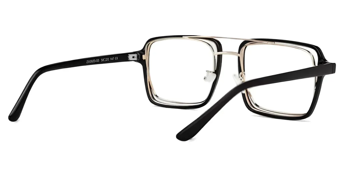 Unicorn Black-Gold Glasses 3