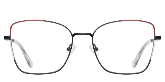 PF3062 Black-Red-White glasses 1