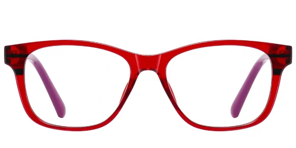 Indira Red glasses 1