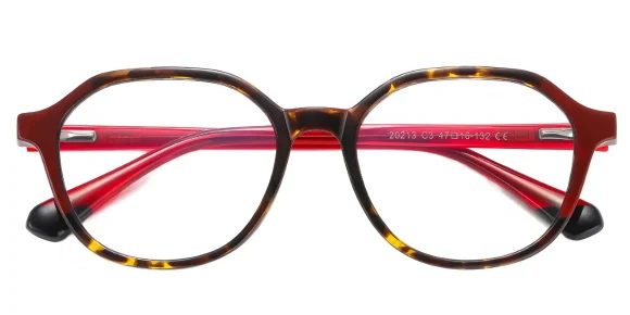 Marimar Hawksbill-Red glasses 1