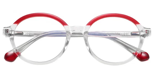 Jamie Transparent-Red glasses 1