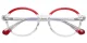 Jamie Transparent-Red glasses 5