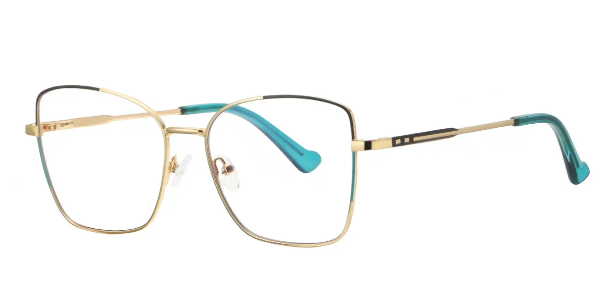 PF3062 Gold-Black-Green Glasses 1