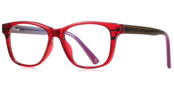Indira Red glasses 2