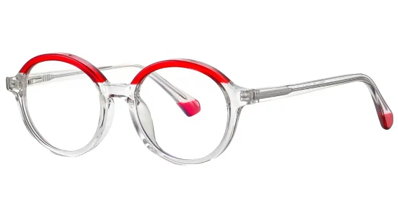 Jamie Transparent-Red glasses 2