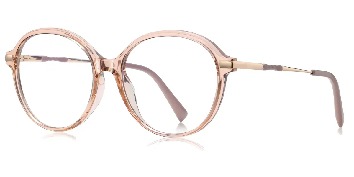 PF2213 Pink-Gold Glasses 1