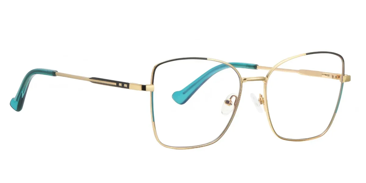 PF3062 Gold-Black-Green Glasses 2