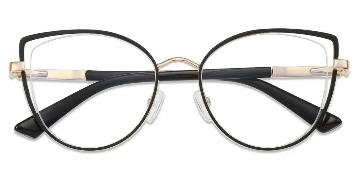 XY8022 Black, Gold Glasses 0