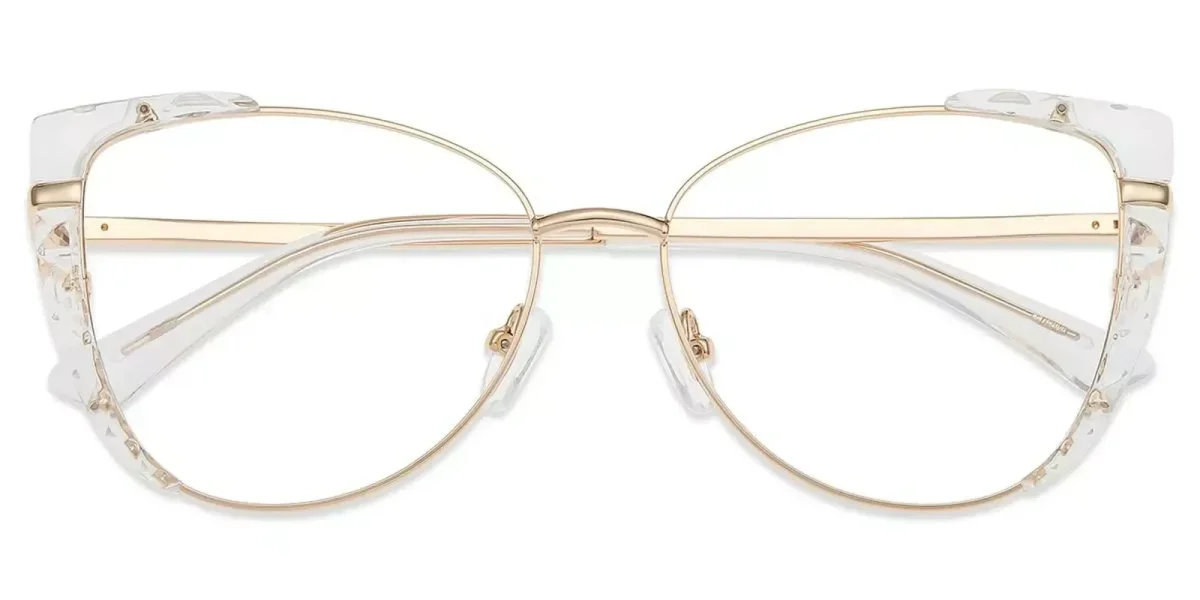 XY8024 Gold, Clear Glasses 0