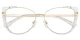 XY8024 Gold, Clear Glasses 0