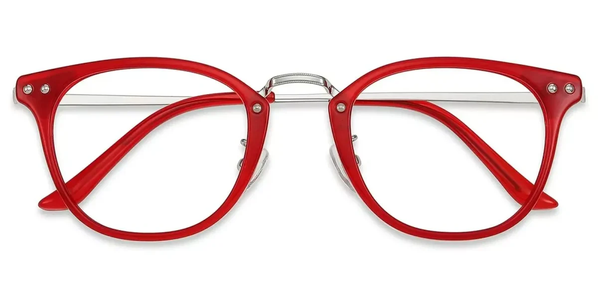 XY8035 Red, Silver Glasses 0