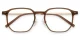 XY8036 Brown, Clear glasses