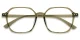 XY8042 Green, Clear glasses