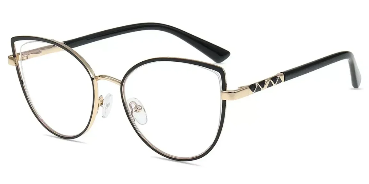 XY8022 Black, Gold Glasses 1