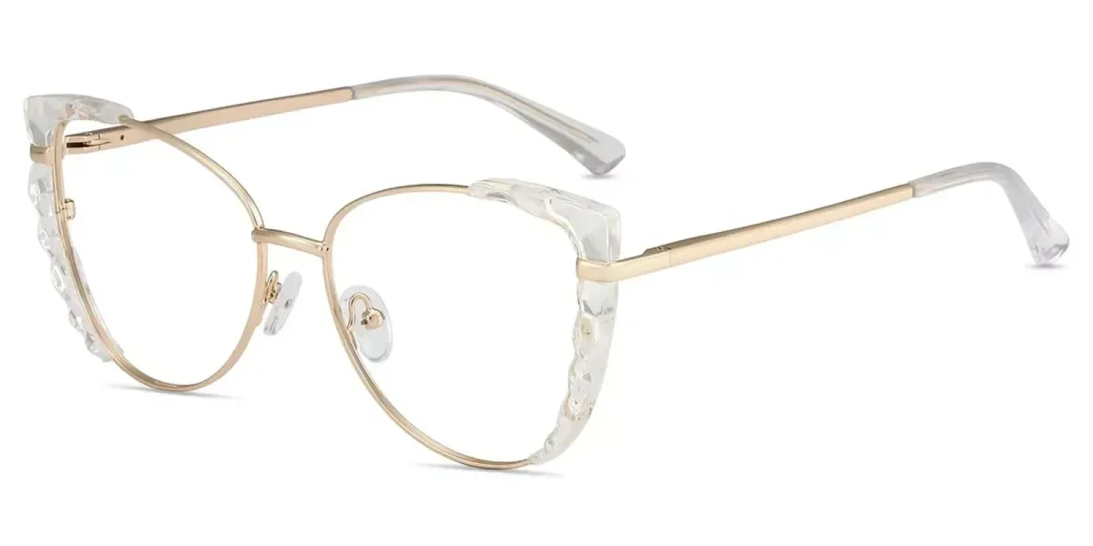 XY8024 Gold, Clear Glasses 1