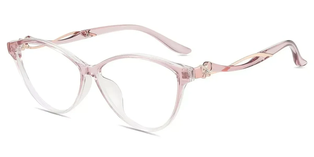 XY8033 Pink, Clear Glasses 1