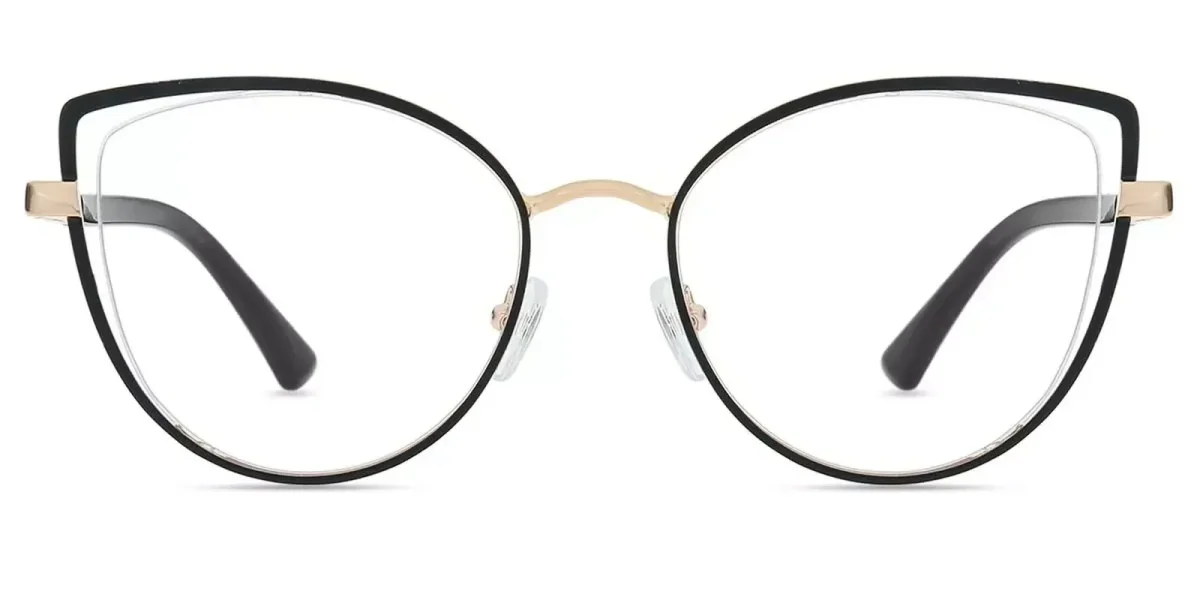 XY8022 Black, Gold Glasses 2