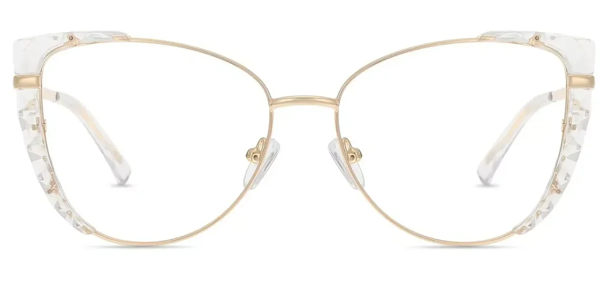 XY8024 Gold, Clear Glasses 2
