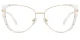 XY8024 Gold, Clear Glasses 2