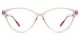 XY8033 Pink, Clear Glasses 2