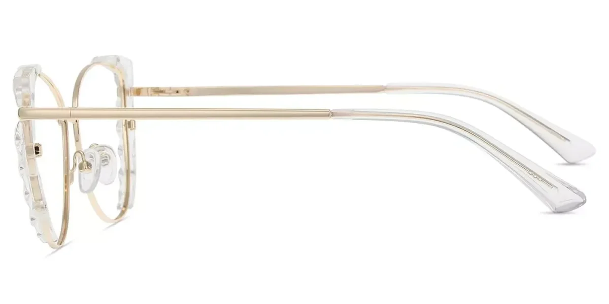 XY8024 Gold, Clear Glasses 3