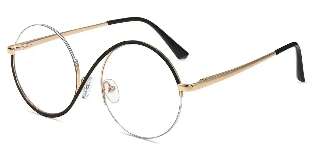 XY8023 Black, Gold Glasses 0