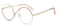 XY8023 Gold, Pink glasses