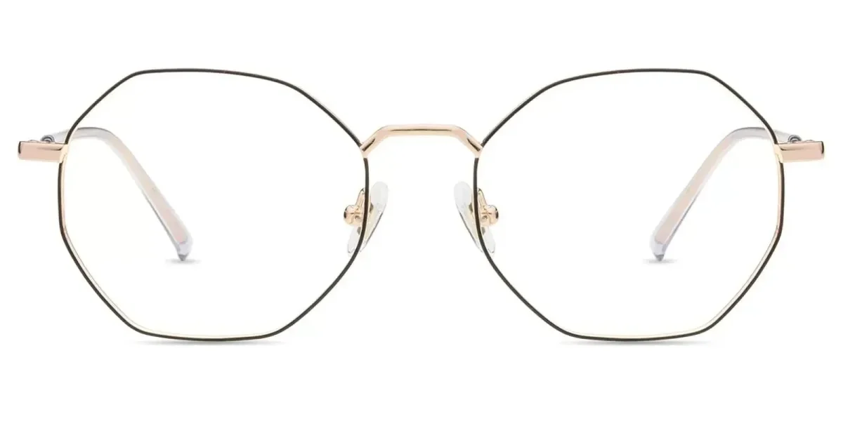 XY8054 Black, Gold Glasses 1