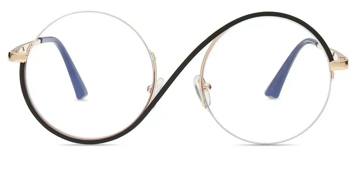 XY8023 Black, Gold Glasses 1